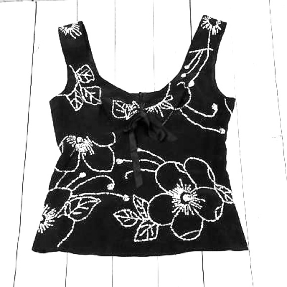 Nanette Lepore Black camisole tank Sz2